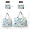 Wrapables Large & Small Foldable Tote Nylon Reusable Grocery Bags, Set of 2